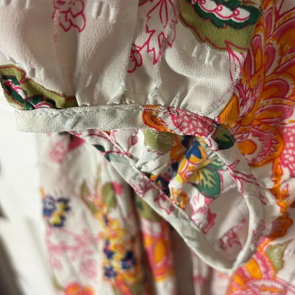 Lane Bryant Home 3/4 Sleeve Notch Neck Tie Front Blouse size 18 / 20